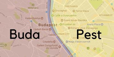Budapest lingkungan peta